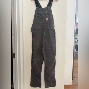 Carhartt Charcoal Work Overalls 34 x 32